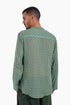 Shirt in printed cotton gauze with button down
